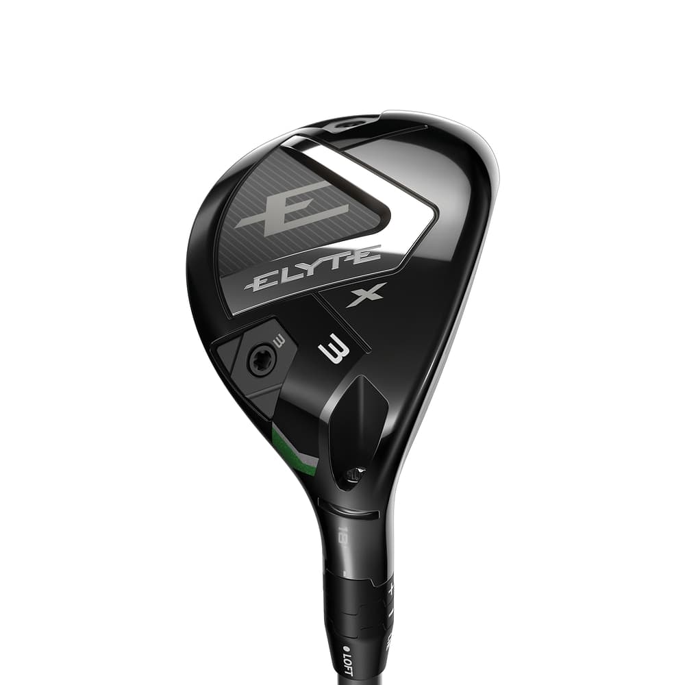 Callaway Elyte X Hybrids at address, photographed on white