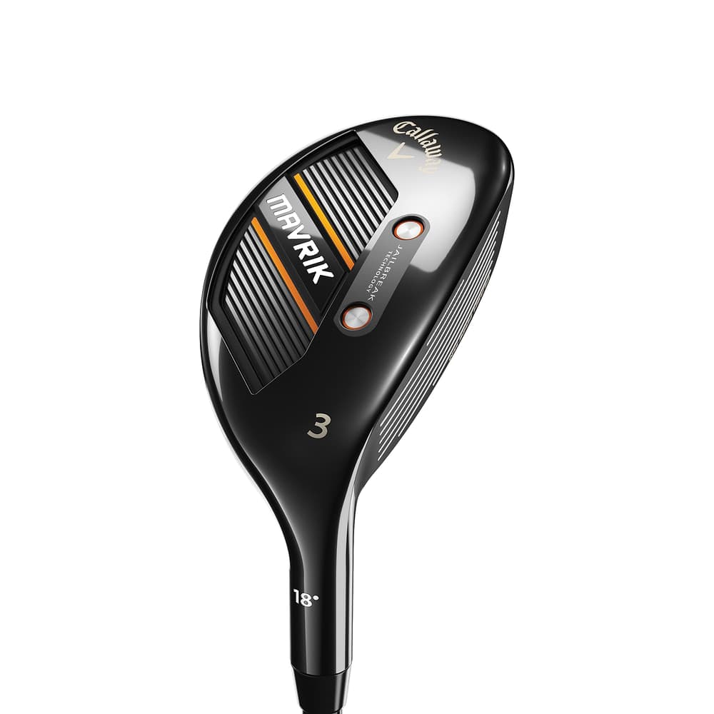 Callaway MAVRIK Hybrids at address, photographed on white