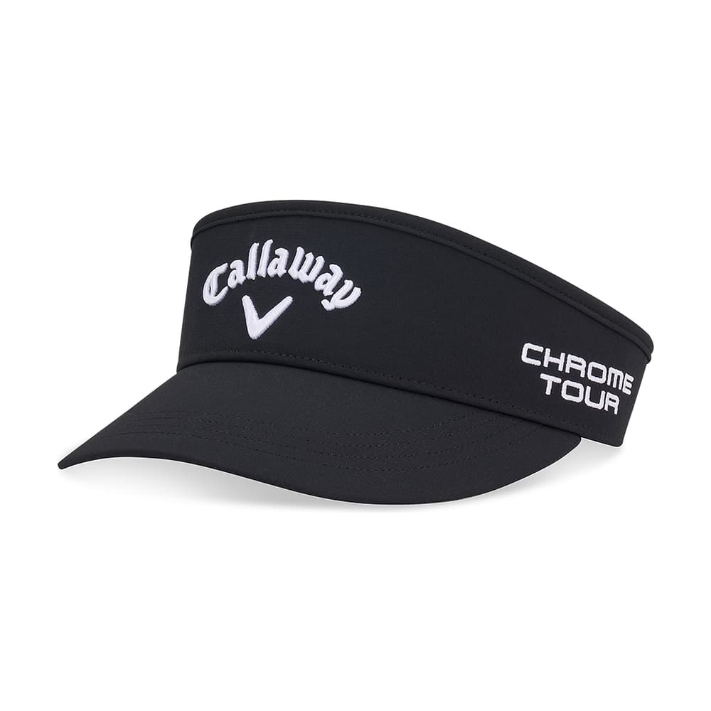 Callaway Tour Authentic High Crown Visor, photographed on white