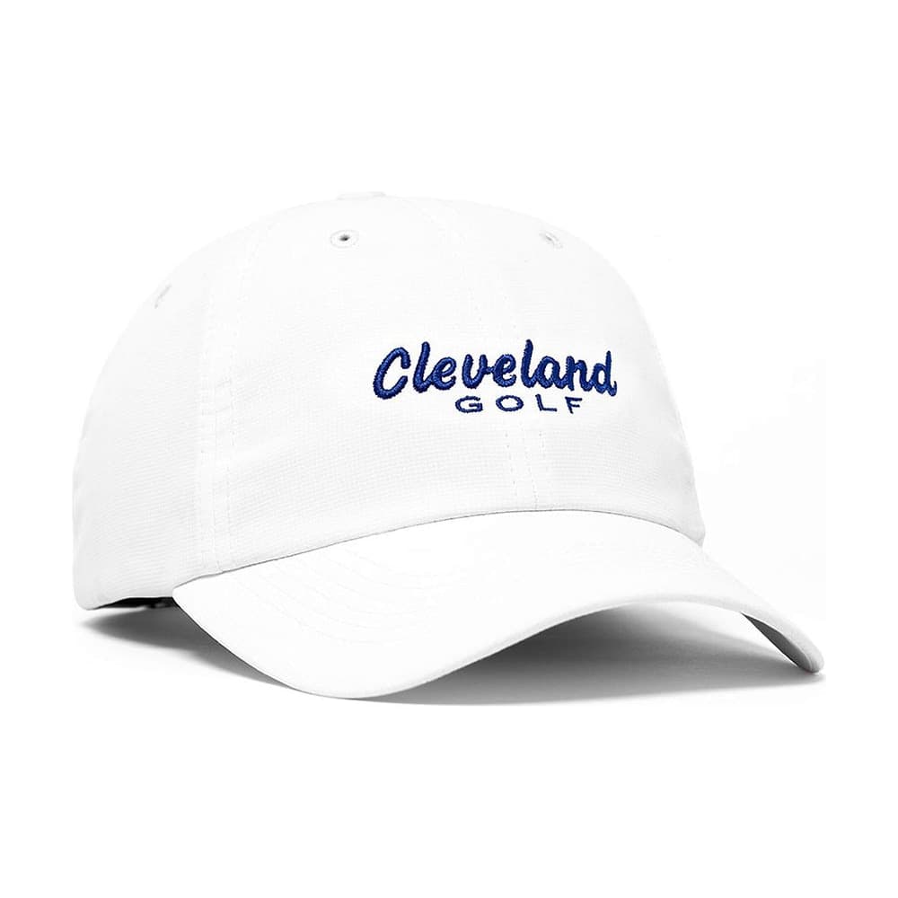 Cleveland Dad Hat, photographed on white