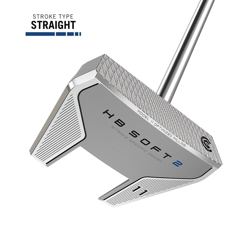 Cleveland HB SOFT 2 Putter, Model 11C at address, photographed on white