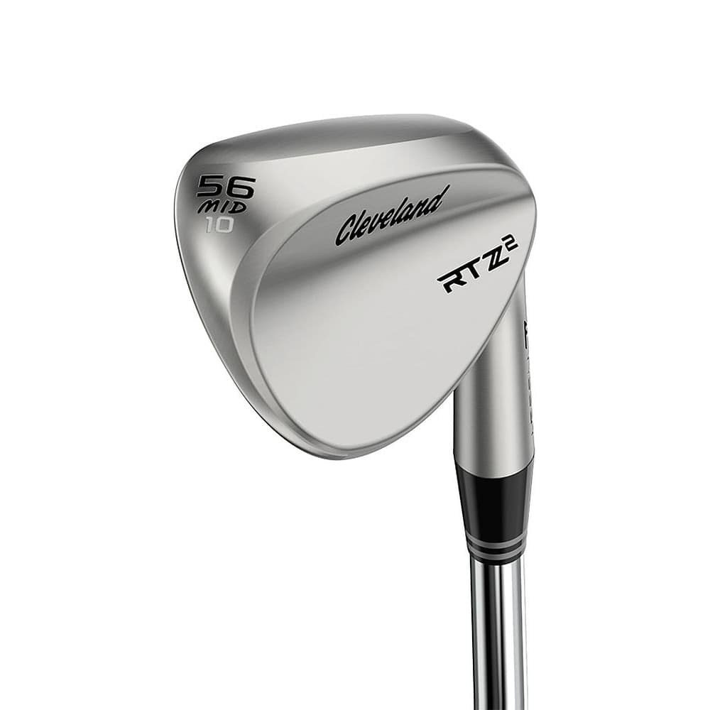 Cleveland RTZ 2 Tour Satin Wedge at address, photographed on white