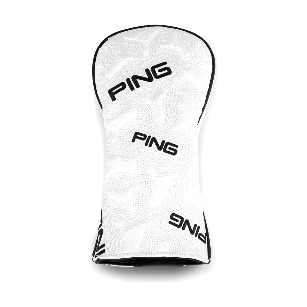 A Ping Icon driver headcover, on white