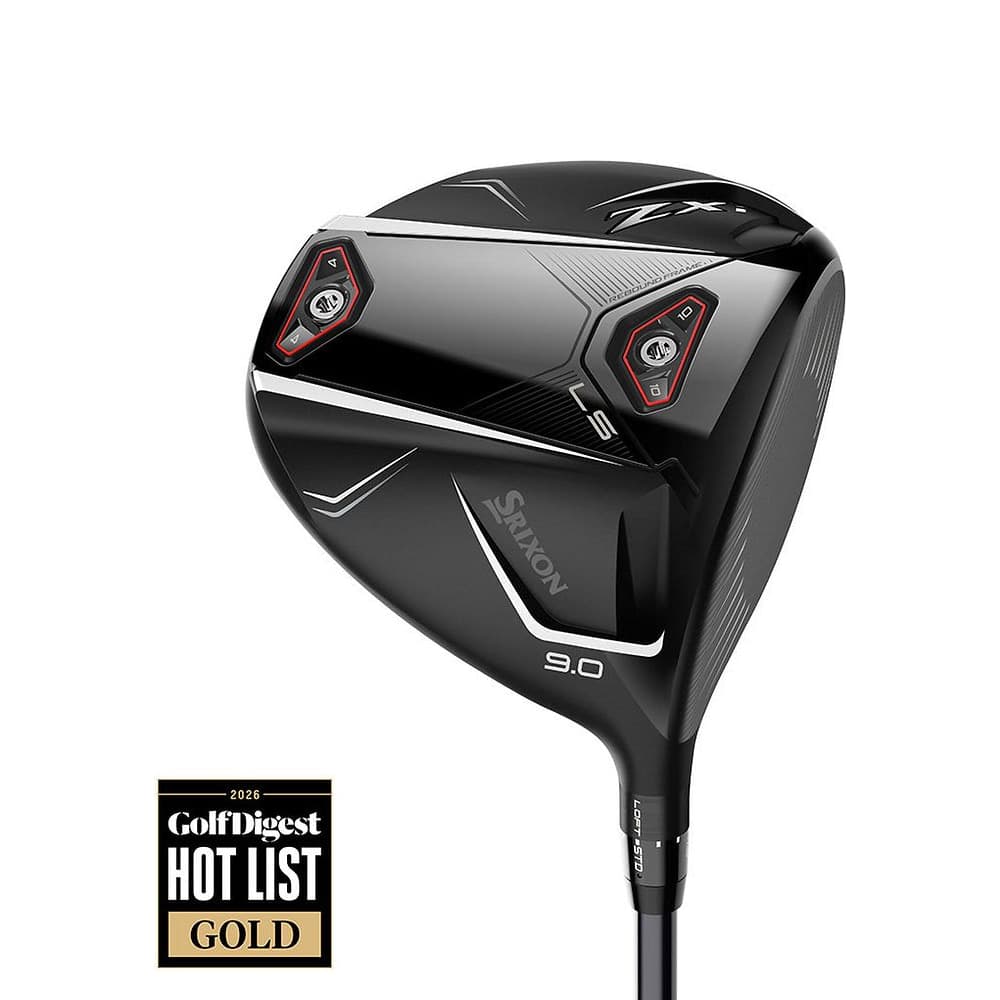 Srixon ZXi LS Driver at address, photographed on white