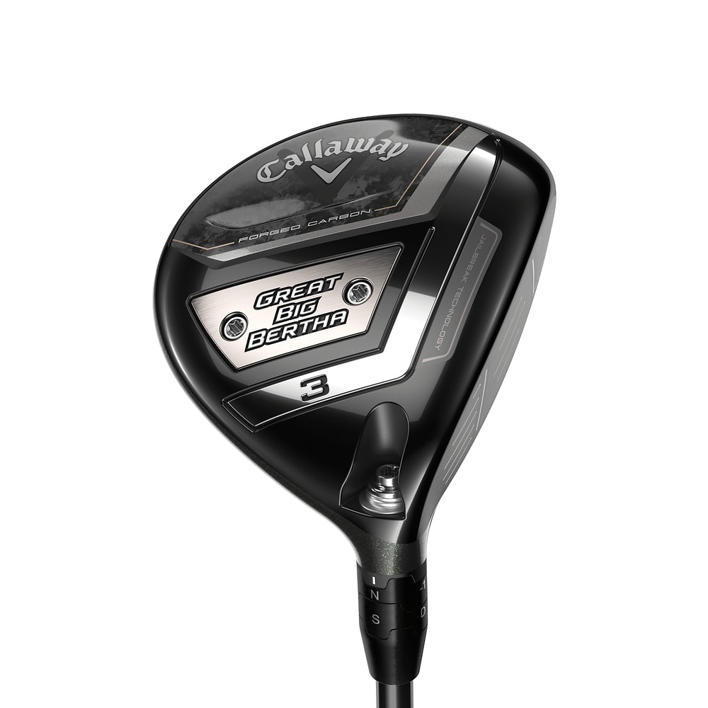Callaway Great Big Bertha Fairway Woods at address, photographed on white