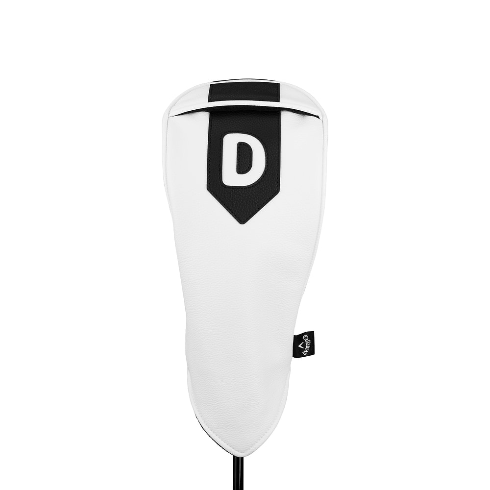 A white Callaway Premium driver headcover, on white