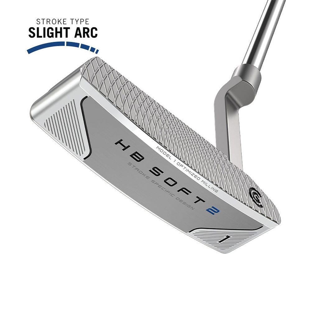 Cleveland HB SOFT 2 Putter, Model 1 at address, photographed on white