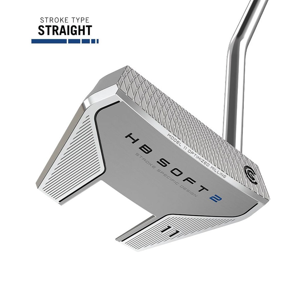 Cleveland HB SOFT 2 Putter, Model 11 at address, photographed on white