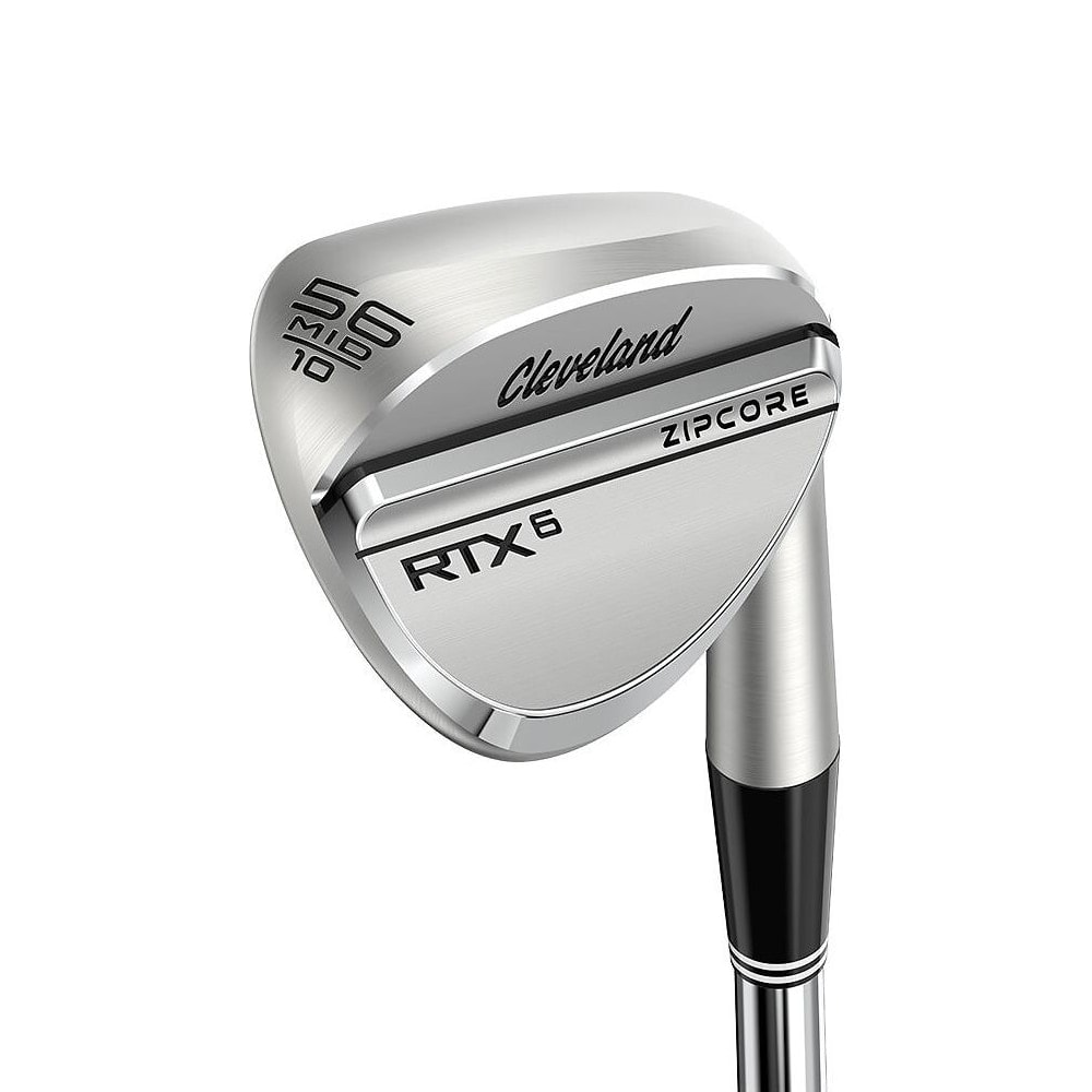 A Cleveland RTX 6 ZipCore wedge in tour satin, on white
