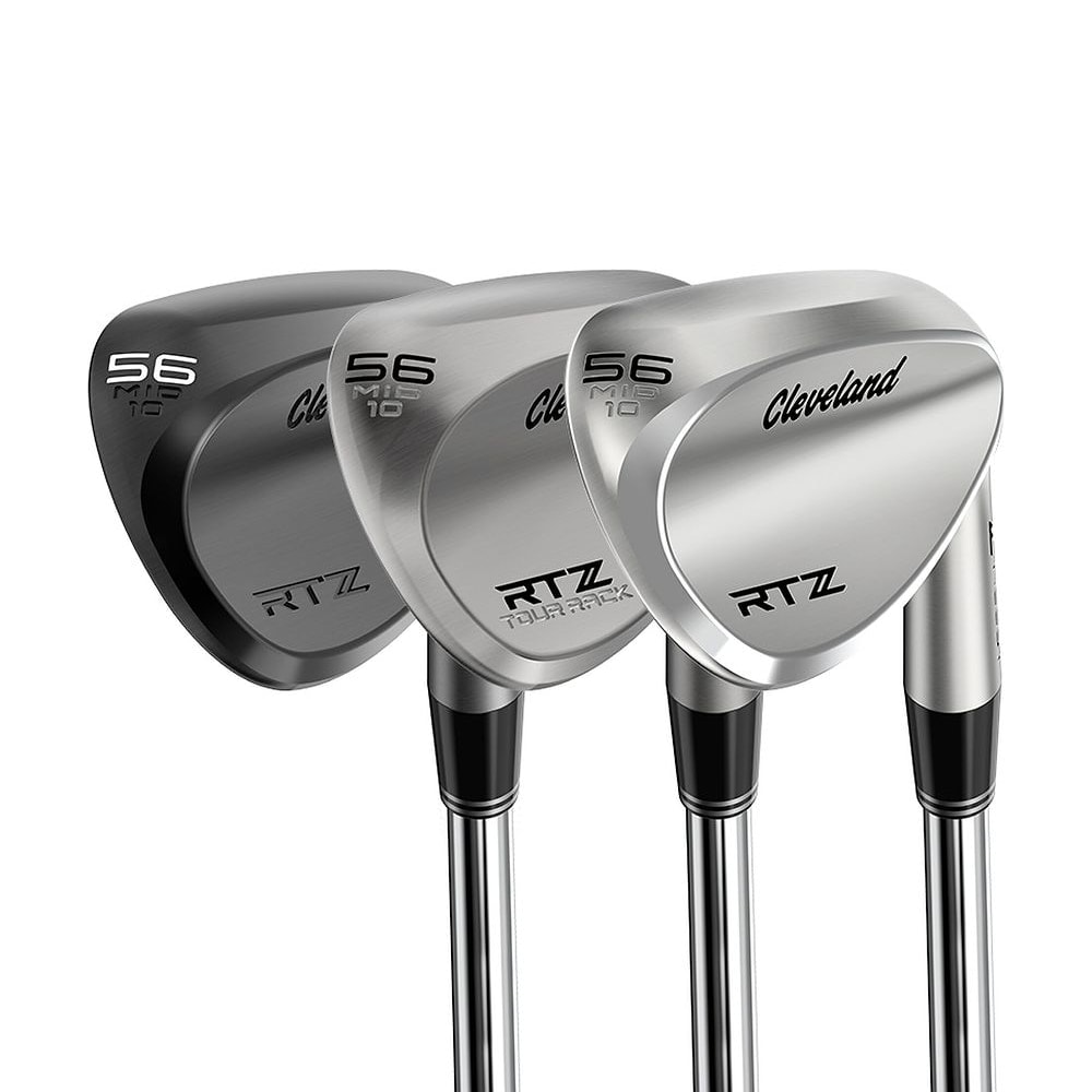 Cleveland RTZ Wedge Set Builder at address, photographed on white
