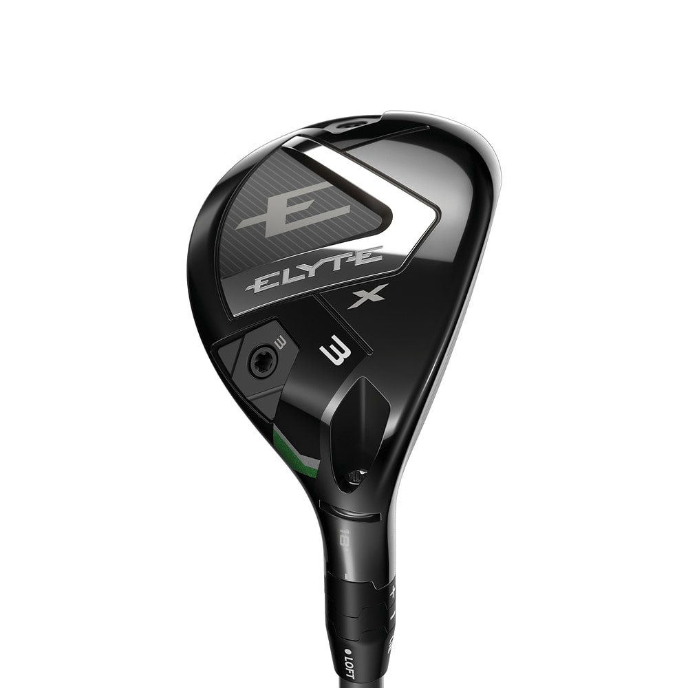 Callaway Elyte X Hybrids at address, photographed on white