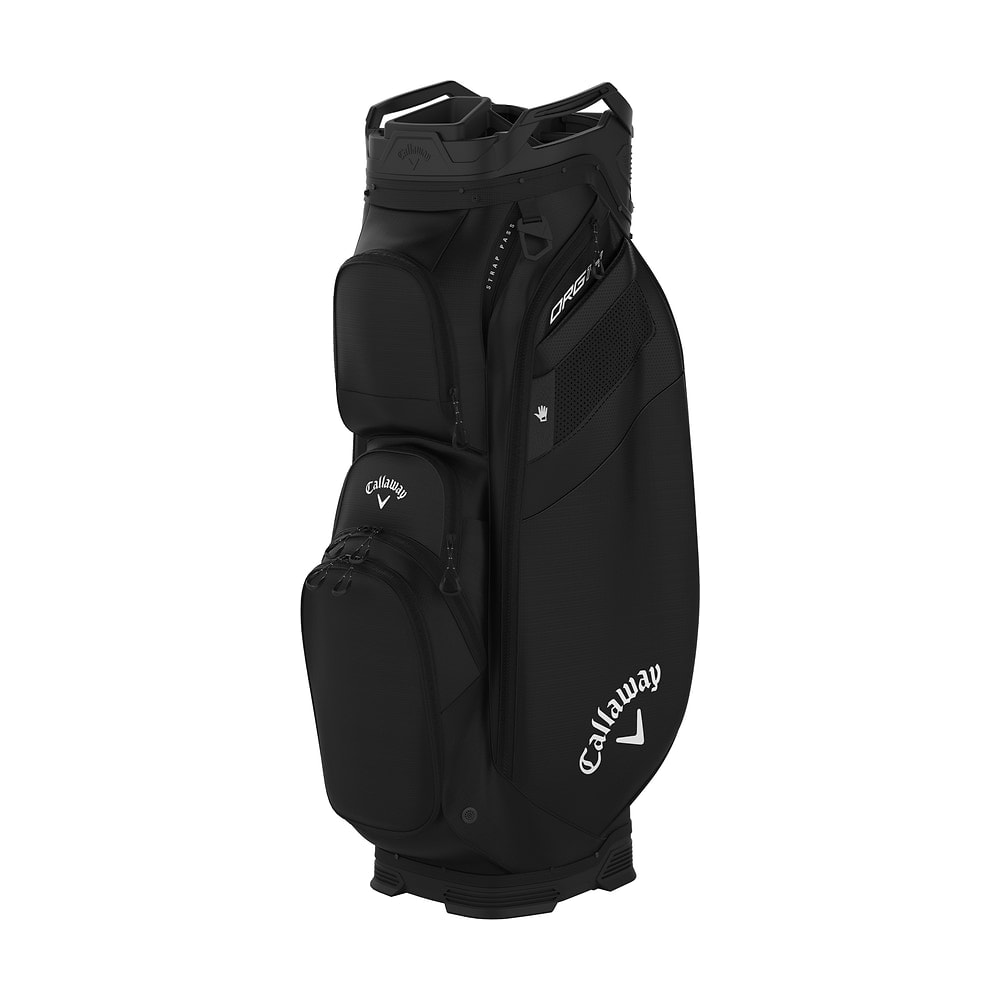A black Callaway ORG 14 cart bag, on white