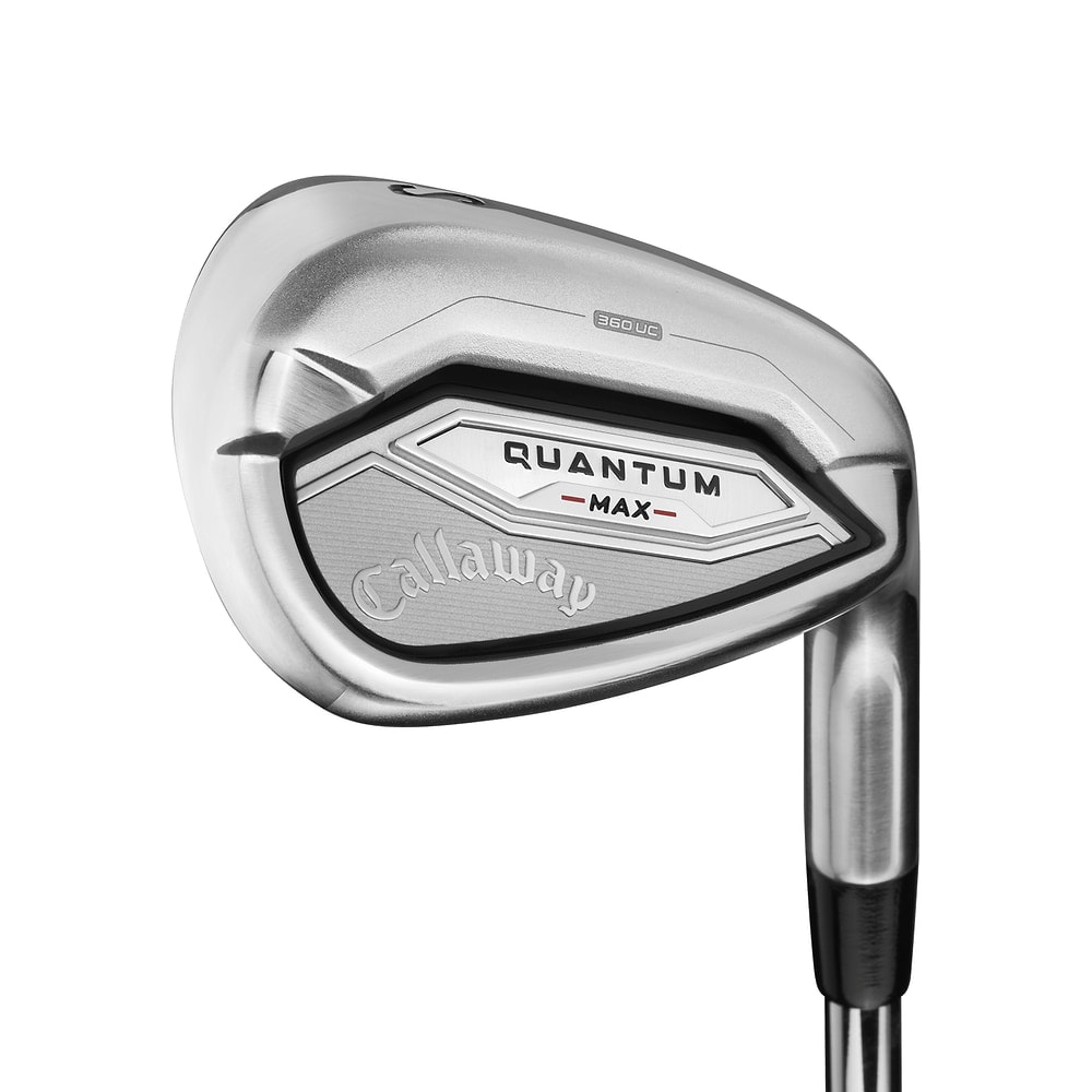 Callaway Quantum Max Wedges at address, photographed on white