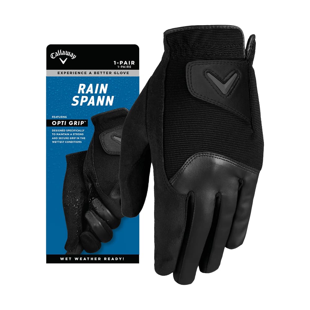 Callaway Rain Spann Gloves (Pair), photographed on white