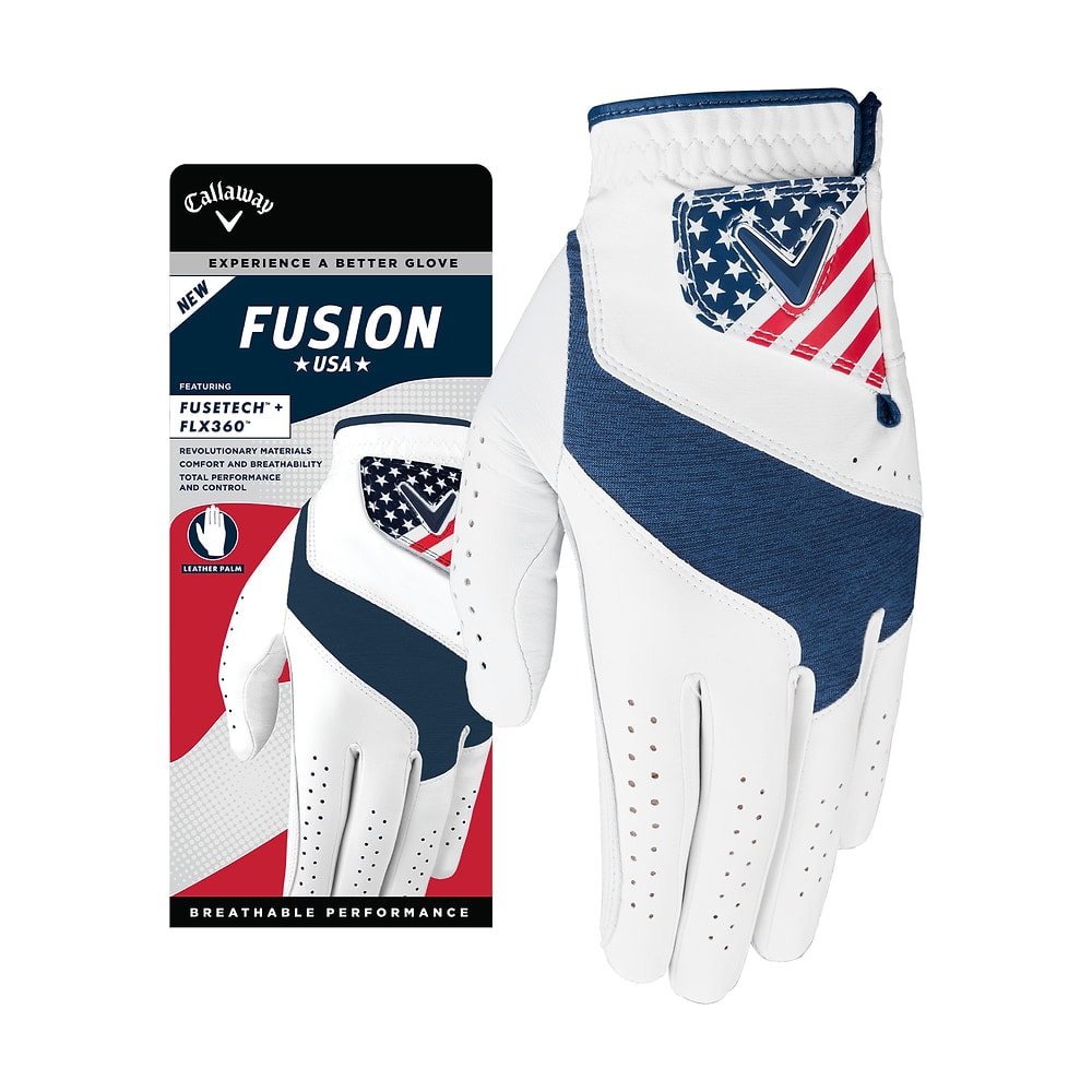 Callaway Team USA Fusion Women's Glove, photographed on white