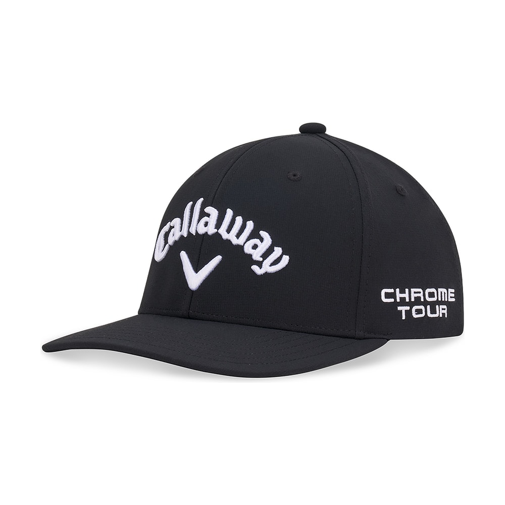 A black Callaway Tour Authentic Performance Pro cap, on white