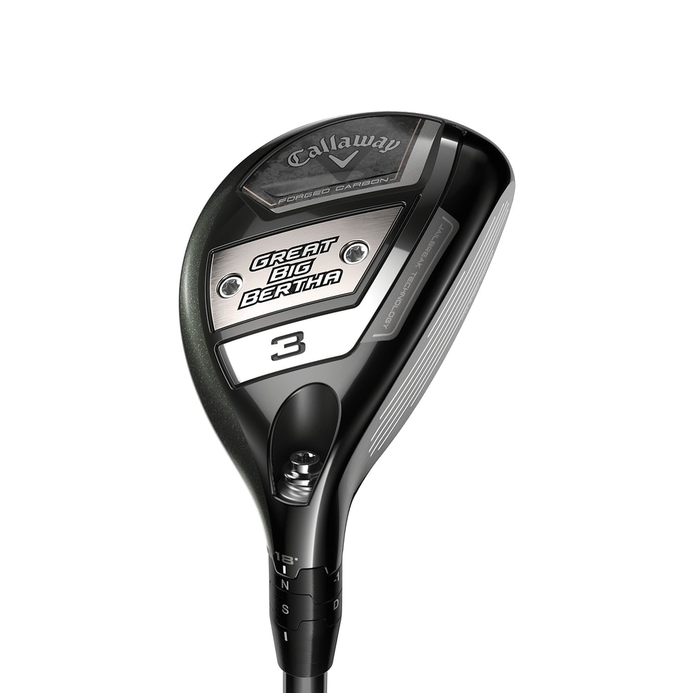 Callaway Women's Great Big Bertha Hybrids at address, photographed on white