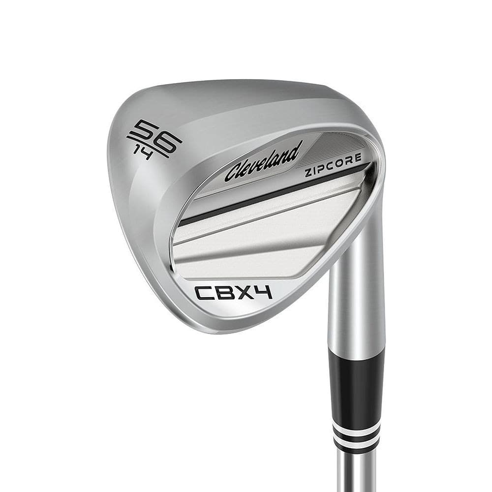 Cleveland Women's CBX 4 ZipCore Wedge at address, photographed on white