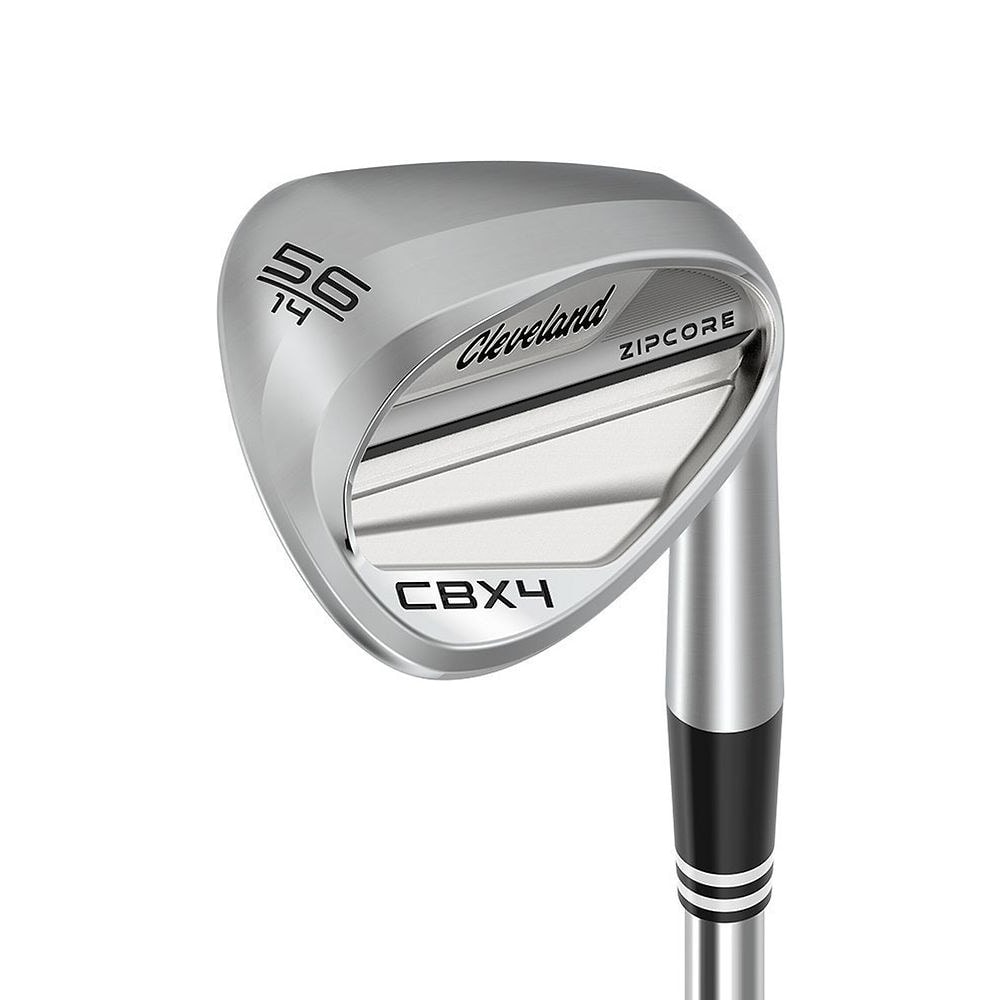 Cleveland Women's CBX 4 ZipCore Wedge at address, photographed on white
