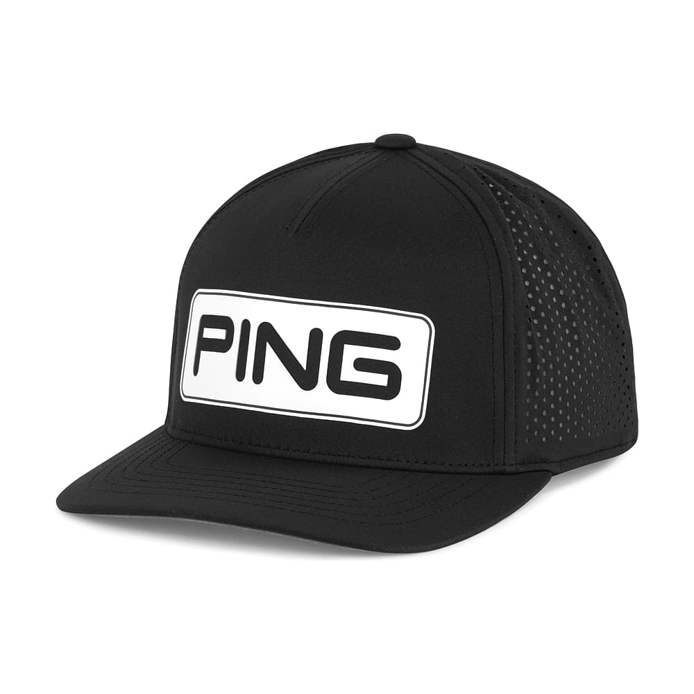 A black Ping Tour Vented Delta cap, on white