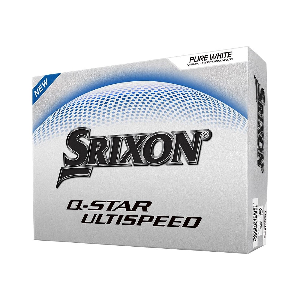 A box of a dozen Srixon Q-STAR Ultispeed golf balls