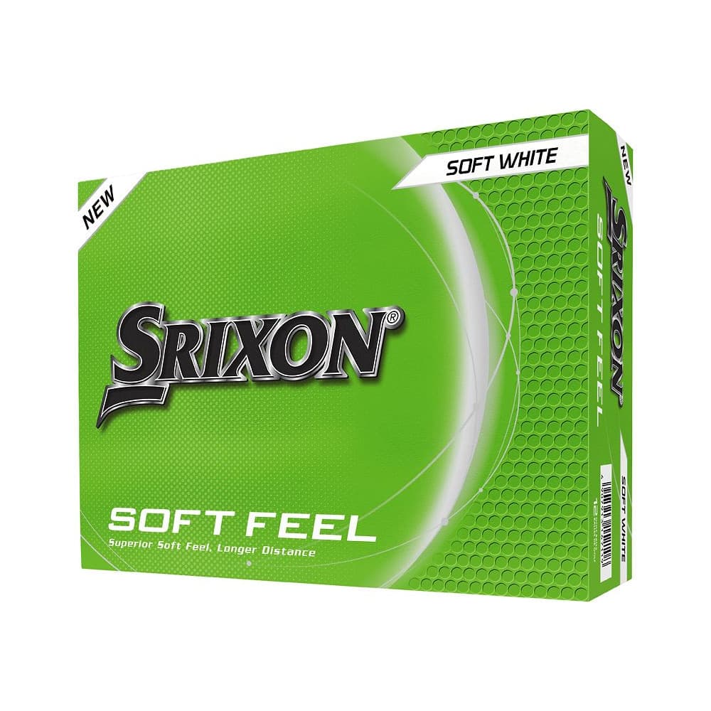 A box of a dozen Srixon Soft Feel golf balls