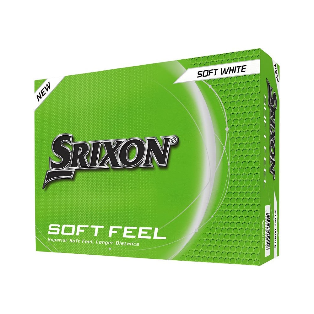 A box of a dozen Srixon Soft Feel golf balls