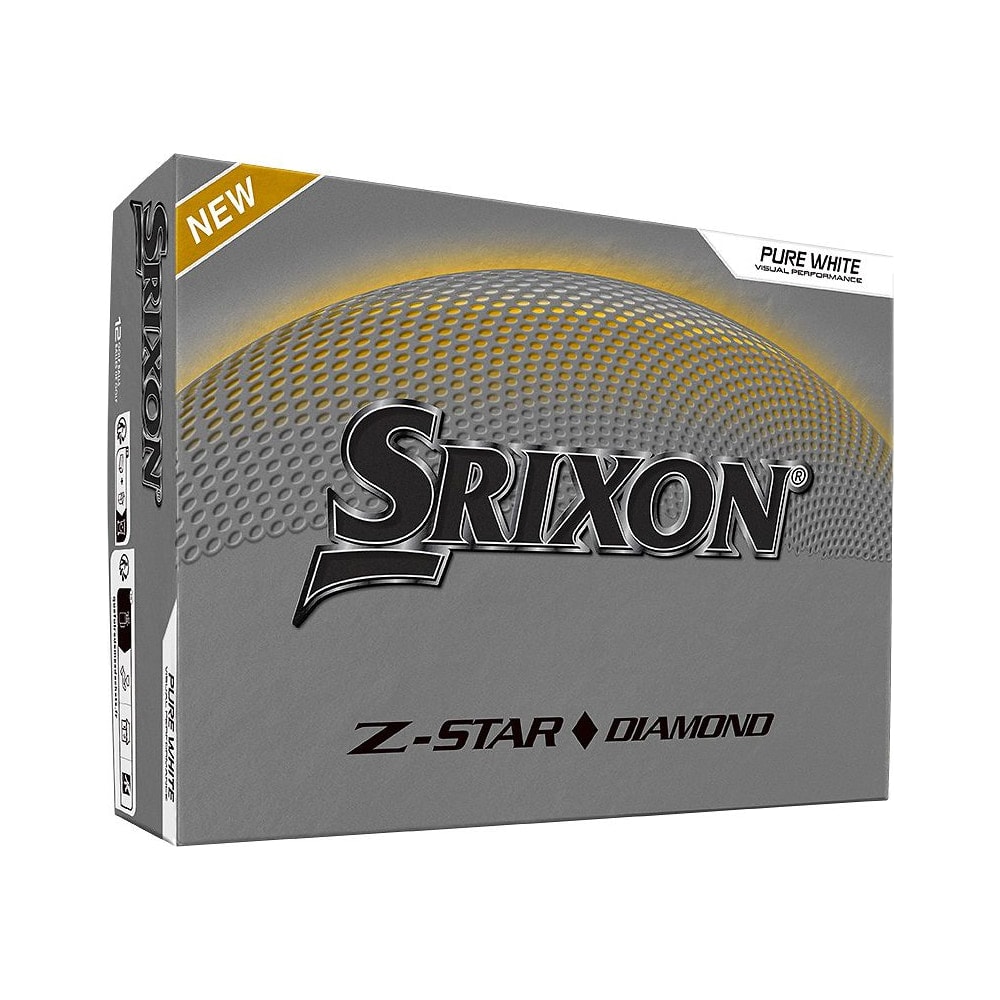A box of a dozen Srixon Z-STAR Diamond golf balls