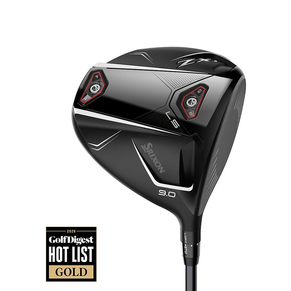 Srixon ZXi LS Driver at address, photographed on white